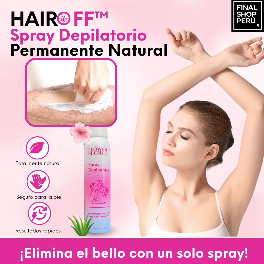 Hairoff® - Spray Depilatorio Permanente Natural