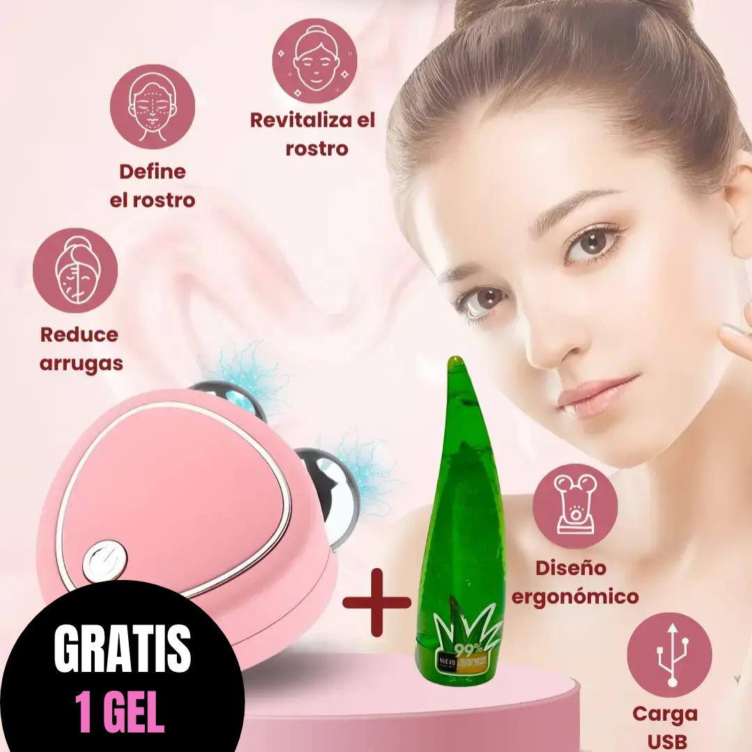 Masajeador Facial Microcorriente SkinGlow ™️ + 🎁 GRATIS 👉 Gel conductor