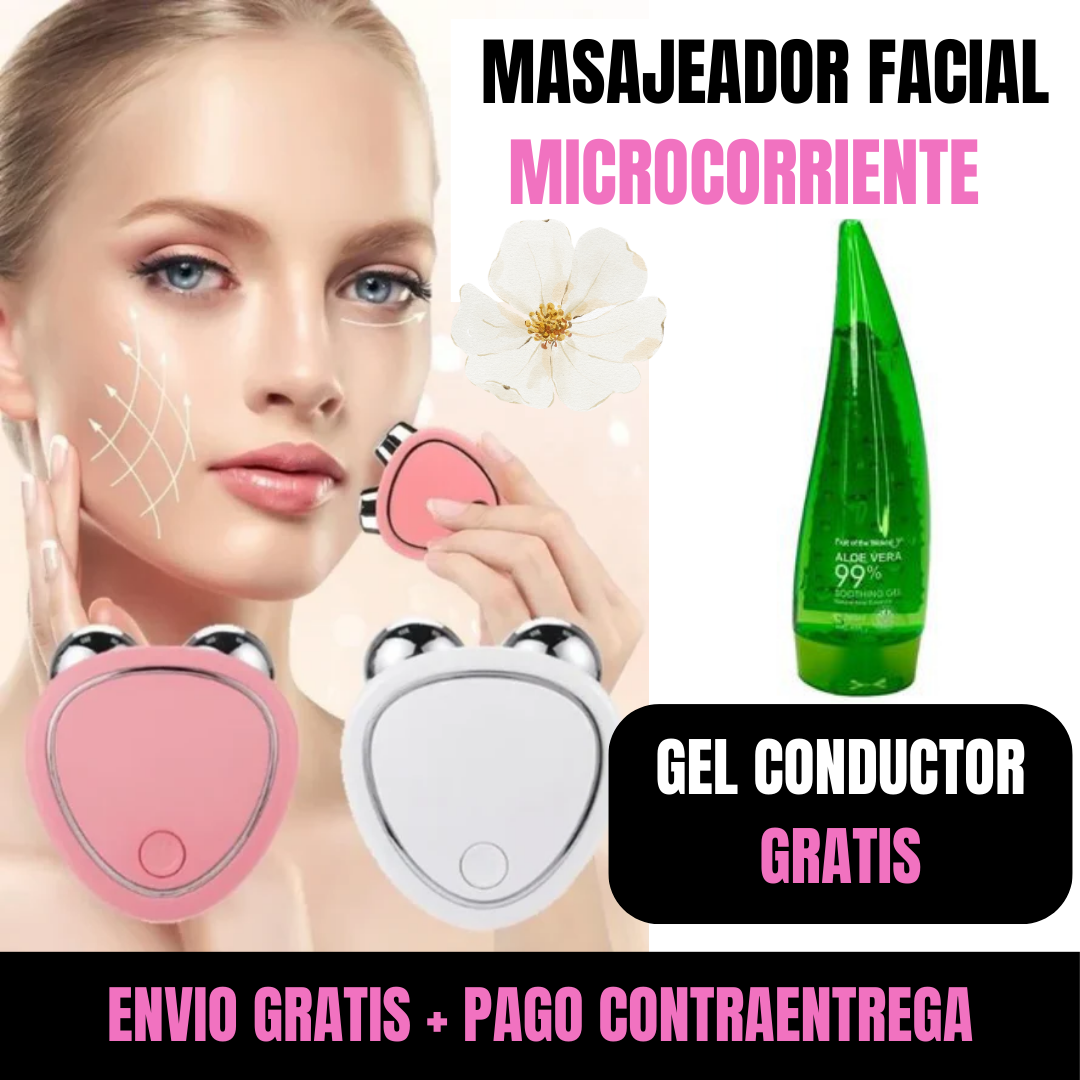 Masajeador Facial Microcorriente SkinGlow ™️ + 🎁 GRATIS 👉 Gel conductor