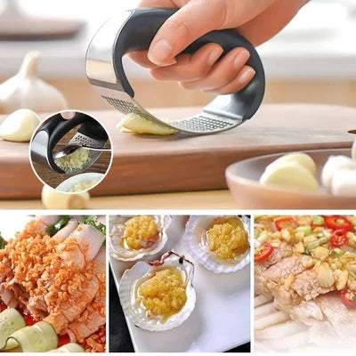 Prensa de ajo de acero inoxidable