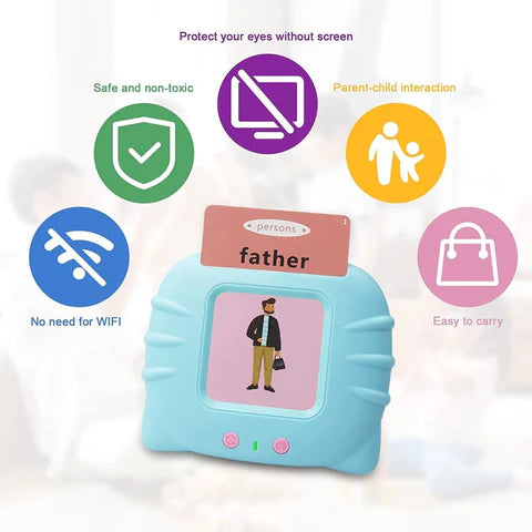 Tarjetas Flash Parlantes Inglés-Español Para Niños
