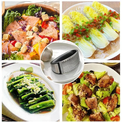 Prensa de ajo de acero inoxidable