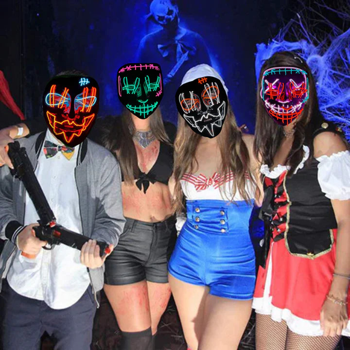 Mascara LED La Purga para Haloween 2024🎃