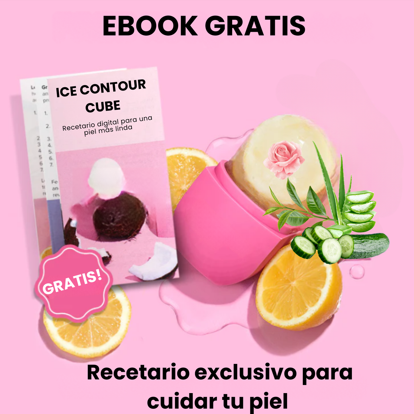 Beauty Ice Roller: Molde para masajeador de hielo para rostro y cuello ®