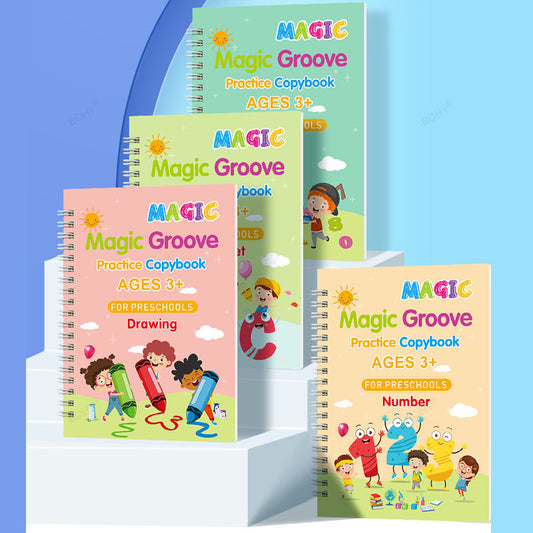 Set Cuaderno Caligrafía Magic™ (4 Cuadernos + 10 Lapiceros mágicos)