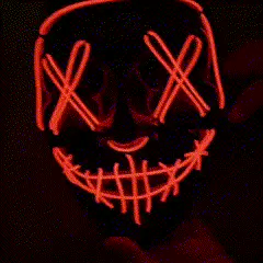 Mascara LED La Purga para Haloween 2024🎃